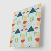 Geometrische mint van de middeleeuwse modder vierkante klok (Hoek)