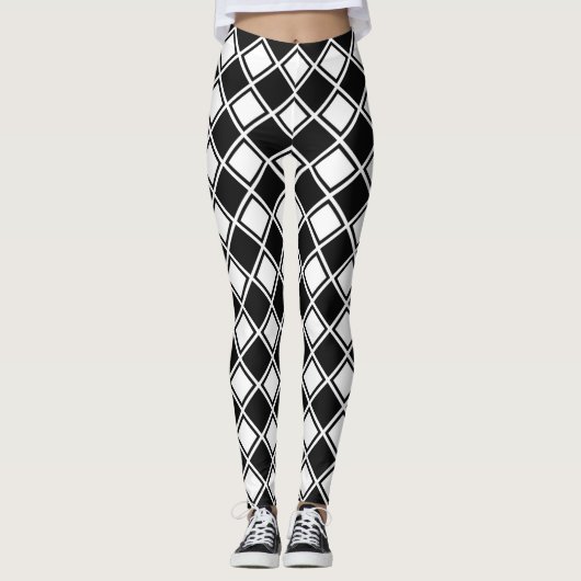 geometrische mode leggings (Voorkant)