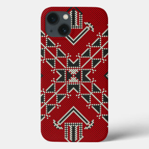 Geometrische mode schattig-trendy classic iPhone 13 hoesje