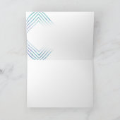 Geometrische moderne aquarel bedankkaart (Binnen)