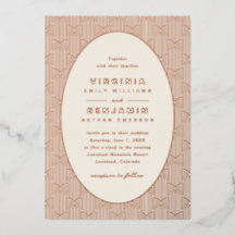 Geometrische moderne bruiloft