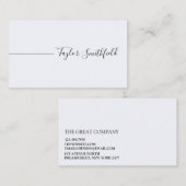 Geometrische moderne eenvoudige visitekaartje (Voorkant / Achterkant)