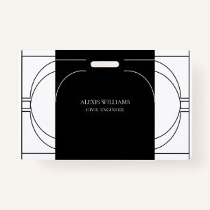 Geometrische moderne minimalistische legante profe badge