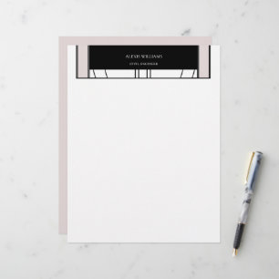 Geometrische moderne minimalistische legante profe briefhoofd