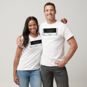 Geometrische moderne minimalistische legante profe t-shirt (Unisex)