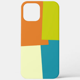 Geometrische moderne retrokleuren iPhone 12 pro max hoesje