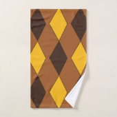 Geometrische moderne trendy diamantpatroon bad handdoek (Handdoek)