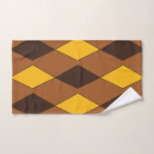 Geometrische moderne trendy diamantpatroon bad handdoek (Handdoek)