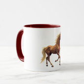 geometrische Mok van het paard (Voorkant links)