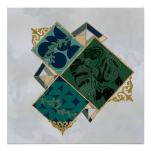 Geometrische Monstera Perfect Poster