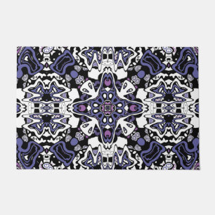 Geometrische moroccan kaliedoscoop met sierstijl deurmat