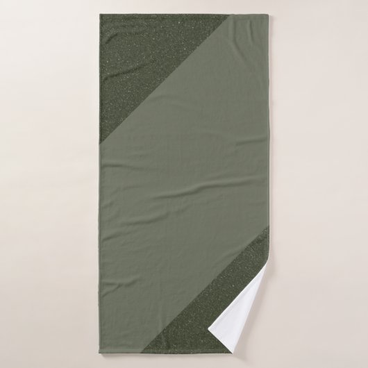 Geometrische mos groene badhanddoek (Badhanddoek)