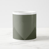 Geometrische Moss Groene Moderne Mok (Voorkant)