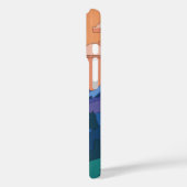 Geometrische Mountain Sunset Case-Mate iPhone Case (Achterkant / Links)