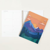 Geometrische Mountain Sunset Planner (Display)