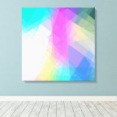 Geometrische mozaïek Abstract Canvas Afdruk (Insitu (Houten vloer))