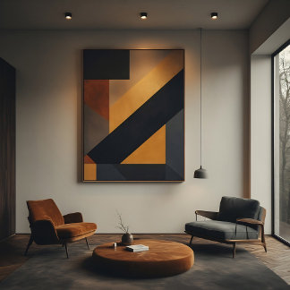 Geometrische Mozaïek Canvas Afdruk
