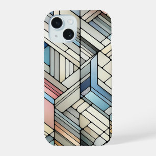 Geometrische mozaïek iPhone 15 hoesje