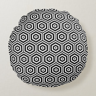 Geometrische mozaïek rond kussen