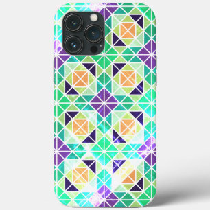 Geometrische mozaïekDesign Hoesje-Mate iPhone Cas 13 Pro Max Hoesje