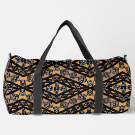 Geometrische Mudcloth Bogolan Print Duffle Bag Plunjezak