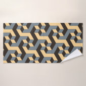 geometrische naadloze tegel met complexe roterende badhanddoek (Badhanddoek)