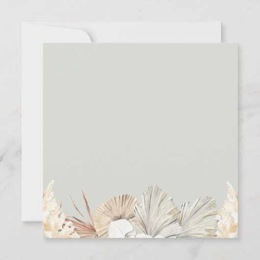 Geometrische Oerwoud Lijst bruiloft uitnodiging (Achterkant)