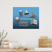 Geometrische oliden *UPDATED* Poster (Keuken)