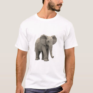 geometrische olifant T-shirt
