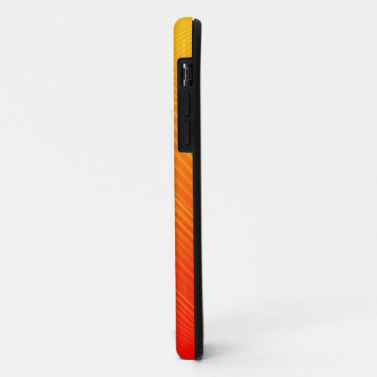 Geometrische ombre oranje en geel Case-Mate iPhone case (Achterkant/links)