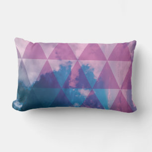 Geometrische Ombre Wolken Baby Kussen