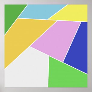 geometrische ontwerpkunst poster
