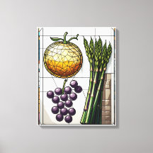 Geometrische Oogst Voedsel Illustratie
