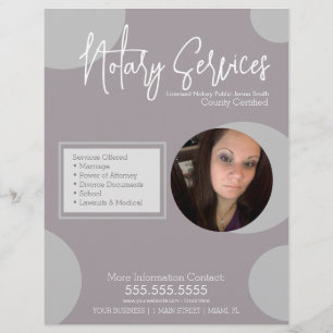 Geometrische Openbare Notariële Dienst Foto Script Flyer
