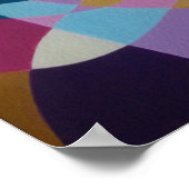 Geometrische optische illusie driehoeken Grafische Poster (Hoek)