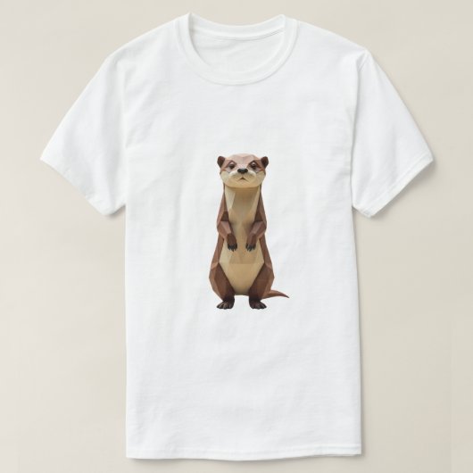 geometrische otter t-shirt (Design voorkant)