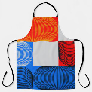Geometrische overgang: abstract patroon. schort