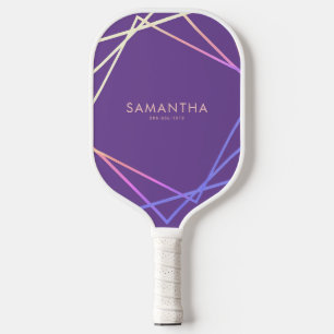 Geometrische Paarse radionegeling Geometrische gep Pickleball Paddle
