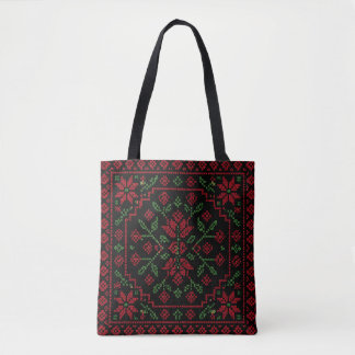 Geometrische Palestijnse Tatreez | Traditioneel Vo Draagtas