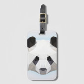 Geometrische Panda Gezicht Bagagelabel (Voorkant (verticaal))