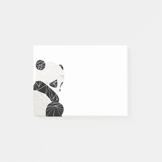 Geometrische panda post-it® notes (Voorkant)