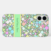 Geometrische pasta Abstracte achtergrond Aangepast Case-Mate iPhone Case (Achterkant (horizontaal))