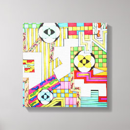 Geometrische patronen canvas afdruk