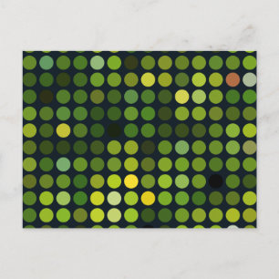 Geometrische patronen Groene cirkels Briefkaart