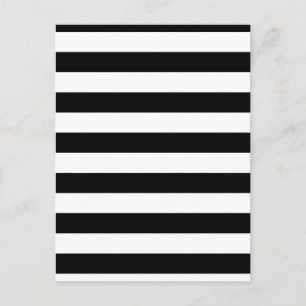 Geometrische patronen Zwarte en Witte Stripes Briefkaart