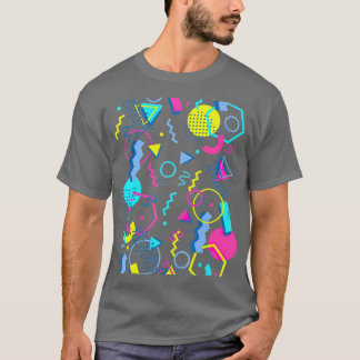 Geometrische patroon 80s 90s Memphis Style T-shirt