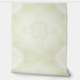 Geometrische Patroon Pastel Groen & Cream Waterver Behang