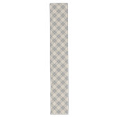 Geometrische Patroon Tafel Runner in Zachte Neutra Lange Tafelloper (Voorkant)