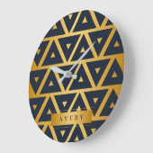 Geometrische patroondriehoek, speciaal aangepast grote klok (Hoek)