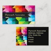 Geometrische patroonvector kleurig Visitekaartje (Voorkant / Achterkant)